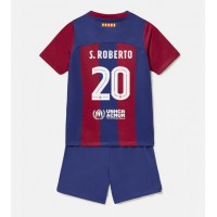 Barcelona Sergi Roberto #20 Hemmatröja Barn 2023-24 Kortärmad (+ Korta byxor)